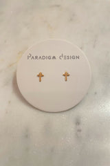 Cross Studs - Gold Filled - Shake Your Bon Bon