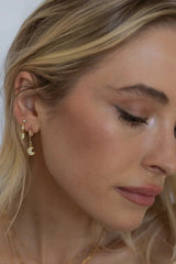 Crystal Sky Hoops ~ Gold Filled/Gold Vermeil - Shake Your Bon Bon