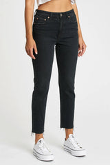 Daily Driver High Rise Skinny Straight Jean ~ Inked - Shake Your Bon Bon