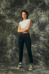 Daily Driver High Rise Skinny Straight Jean ~ Inked - Shake Your Bon Bon