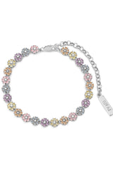 Daisy Studs Anklet ~ Silver - Shake Your Bon Bon