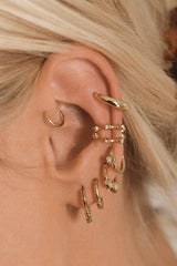 Full Bloom Hoop Earring Set ~ Gold - Shake Your Bon Bon