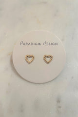 Keep your ears full of piercings, and your heart full of love! These little studs check all the boxes and are the perfect start to any ear party.  Gold filled Handmade in Costa Mesa, CA