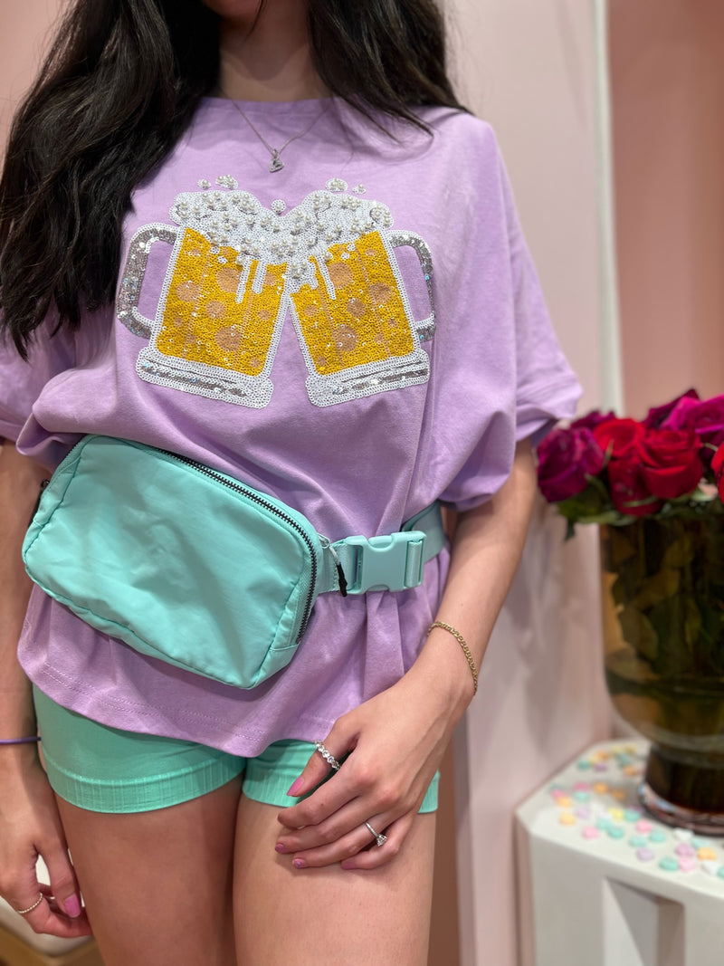 Cerveza Por Favor Sequin Tee