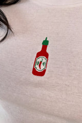 It's the Little Things Ribbed Baby Tee ~ Hot Sauce - Shake Your Bon Bon