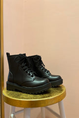 Rendezvous Combat Boot ~ Black - Shake Your Bon Bon