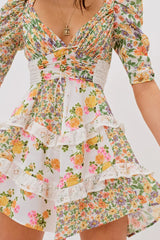 Rosalyn Mini Dress ~ Marigold - Shake Your Bon Bon