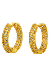 Sparkle and Shine Rhinestone Hoops - Shake Your Bon Bon