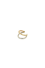 Two Tone Parallel Ear Cuff ~ Gold Filled/Sterling Silver - Shake Your Bon Bon
